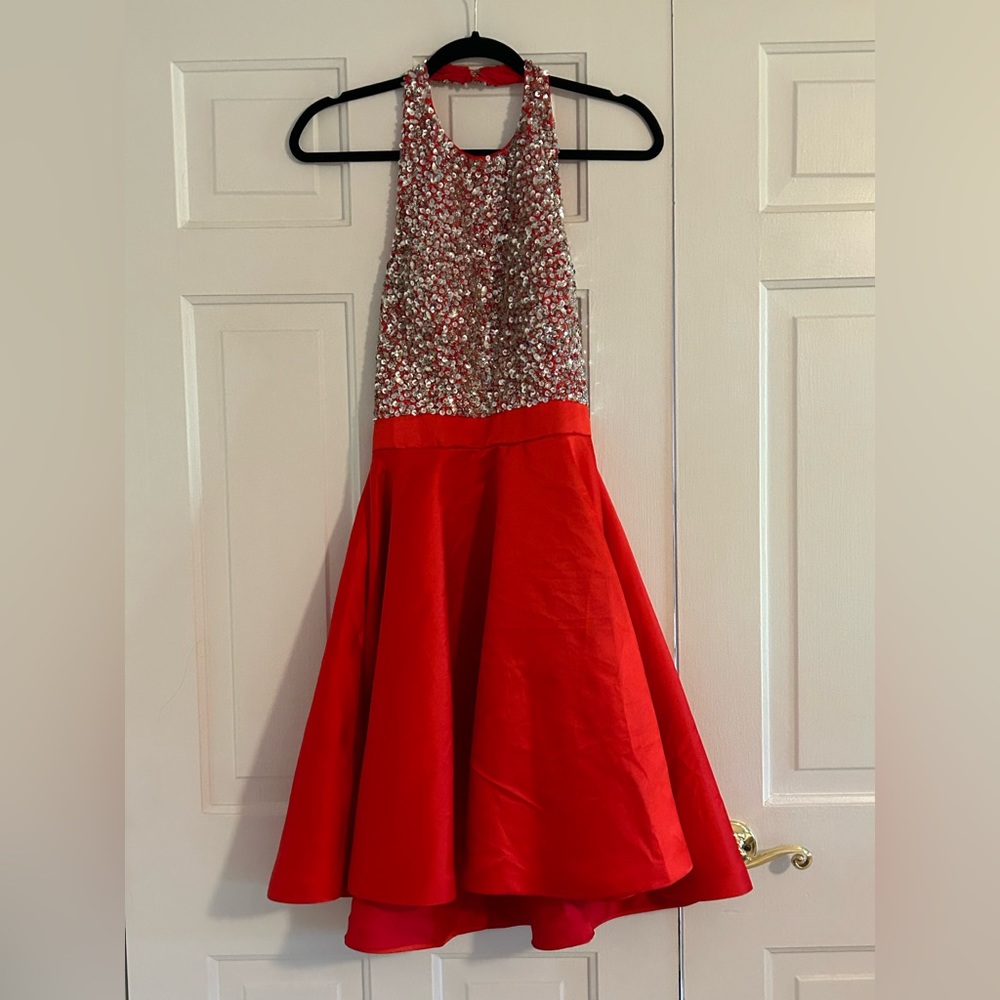 Red homecoming dress never worn!